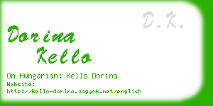 dorina kello business card